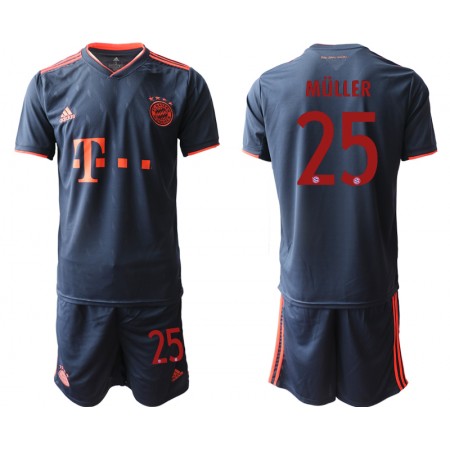 Billiga Fotbollströjor FC Bayern München MULLER 25 Barn Tredje tröja 2019/20 Kortärmad